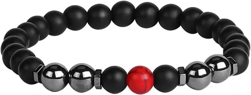 Vista 2 de Tobillera de obsidiana negra para mujeres y hombres, chakras, yoga, adelgazante, pulsera antihinchazón, ajustable, tobillera de piedra curativa
