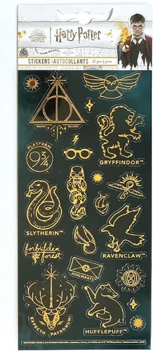 Vista 3 de Paper House Productions Harry Potter - Hoja de calcomanías con efecto esmaltado brillante para manualidades, álbumes de recortes y coleccionismo