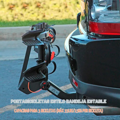 Vista 2 de TRIMAX /Road-Max 'Blade-Runner2' Portabicicletas para 2 bicicletas, montaje de enganche, estilo bandeja