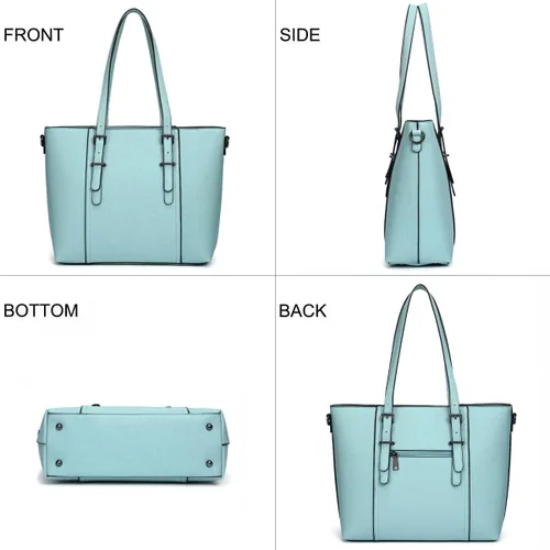 Vista 5 de Bolsas estilo cartera y bolsos estilo tote y de hombro para mujer con asa superior.
