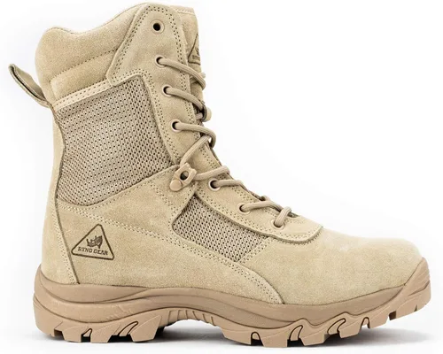 Vista 2 de Ryno Gear Botas tácticas de combate con forro CoolMax (beige)