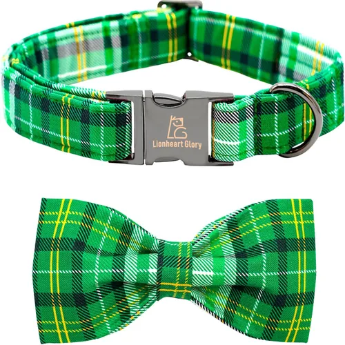 Vista 22 de Lionheart glory - Collar de perro de San Valentín, collares para perros con lazo, collares para mascotas ajustables con lazo para perros pequeños