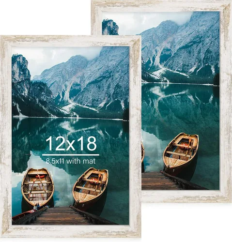 Vista 103 de Hongkee - Juego de 2 marcos de fotos, HK042515-MD5.5X8.5-BK(2PK)