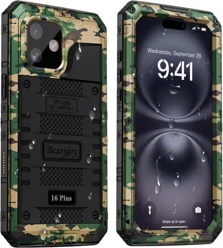 Vista 53 de Beasyjoy Funda para iPhone 12 - Impermeable, Grado Militar Resistente a Golpes con Protector de Pantalla Integrado, Protección Completa del Cuerpo