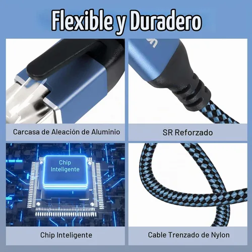 Vista 5 de Cable USB C a Ethernet, cable tipo C a RJ45 de 2 pies, cable USB C a Gigabit Ethernet compatible con Thunderbolt 3/4, conectado directamente a