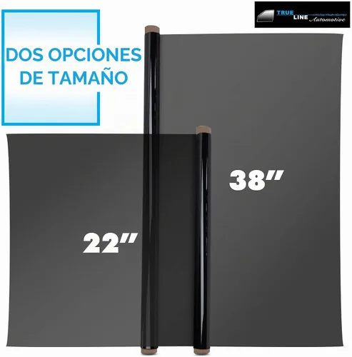 Vista 3 de TRUE LINE Automotive - Película tintada de 2 capas de Nano Carbono para ventanas de coches - 5% de tinte (56 cm x 2,1 m) - Bloquea el 99%
