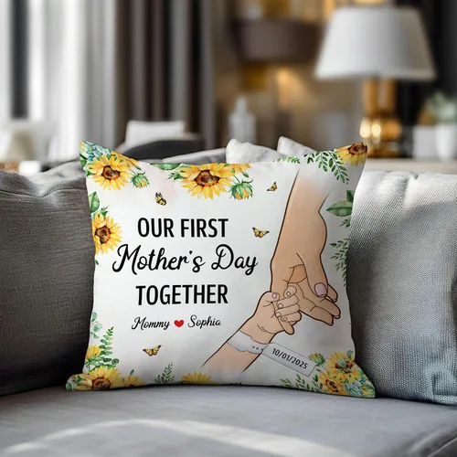 Vista 5 de Hyturtle Personalized Best Mom Pillow with Insert – Custom Gift for Mother from Daughter Son – Inspirational Cushion for Birthday, Christmas, Mom