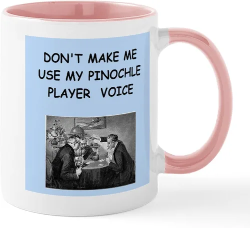Vista 77 de CafePress Euchre Champ Mugs Taza de café de cerámica de 11 oz (11.0 fl oz)
