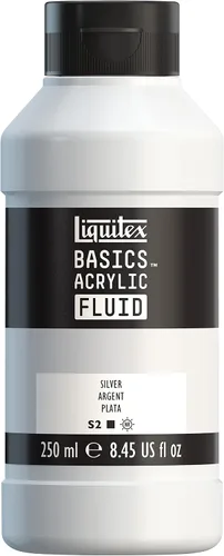Vista 60 de Liquitex BASICS - Pintura acrílica fluida, botella de 4 onzas, tono permanente carmesí lizarina Super Versatile, Fine Art Pigments; Fluid
