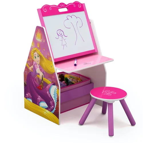 Vista 2 de Delta Children Caballete y estación de juegos para niños, ideal para artes y manualidades, educación en casa y mucho más, certificado Greenguard