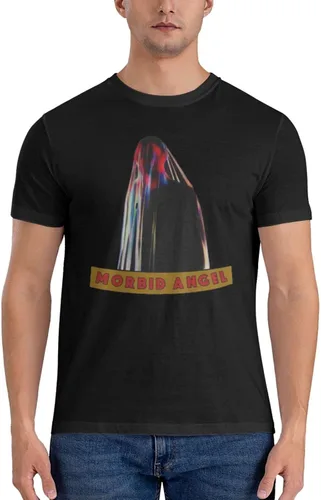 Vista 3 de PEYDEN Morbid Angel T Shirt Men Summer Fashion Breathable Cotton Round Neckline Shirt Sports Fitness Short Sleeve Tees