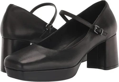 Vista 7 de Aerosoles Plataforma elegante para mujer, Cuero negro
