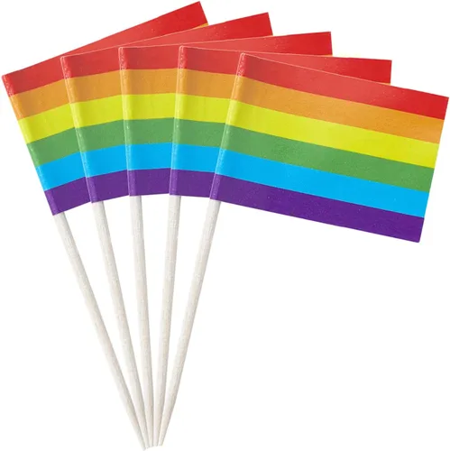 Vista 23 de stidsds 100 unidades de banderas afroamericanas pan, palillos de dientes africanos, mini pequeñas decoraciones negras para cupcakes, banderas
