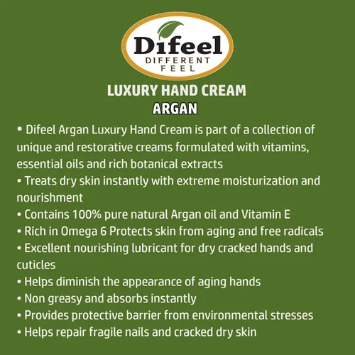 Vista 2 de Difeel Crema de manos hidratante extrema Aceite de argán 1.4 onzas (paquete de 6)