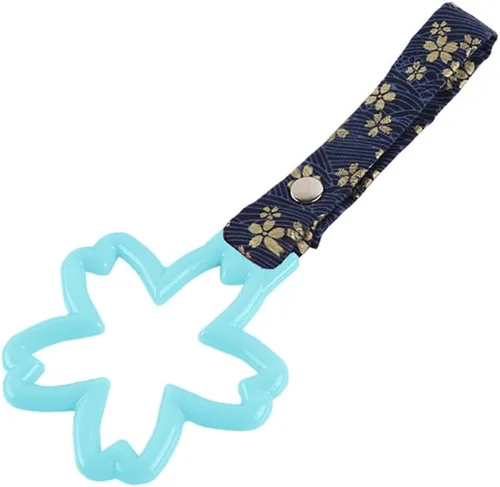 Vista 19 de Q1-TECH, JDM Tsurikawa - Anillo japonés para metro, tren, autobús, mango de coche, mango en forma de flor de Sakura, correa de mano, anillos