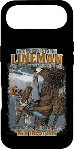 Vista 27 de Fate Whispers to The Lineman Proud Lineman Crew Job Pride Case for iPhone 17