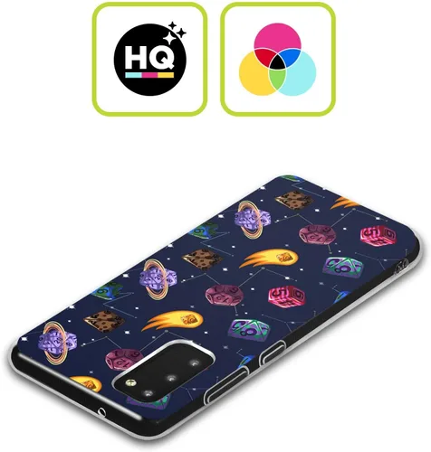 Vista 2 de Head Case Designs Officially Licensed Carla Morrow Colorful Space Dice Patterns Gel Case [Military Grade Protection] Compatible with Samsung Galaxy