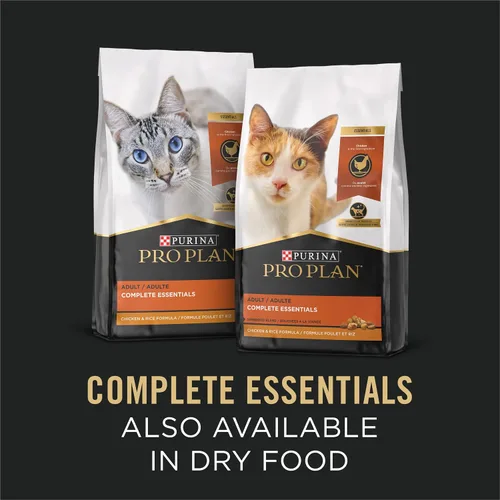 Vista 8 de Purina Pro Plan Complete Essentials Comida para Gatos Alta en Proteínas en Salsa, Comida Húmeda para Gatos Plato Principal de Pollo