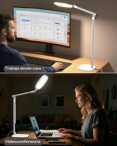 Vista 3 de LitONES Lámparas LED altas de escritorio para oficina en casa, cuidado