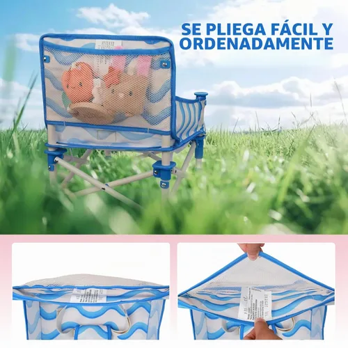 Vista 7 de Tiny Marvels Silla de bebé 3 en 1, portátil y plegable para viajes, edades de 6 meses a 3 años