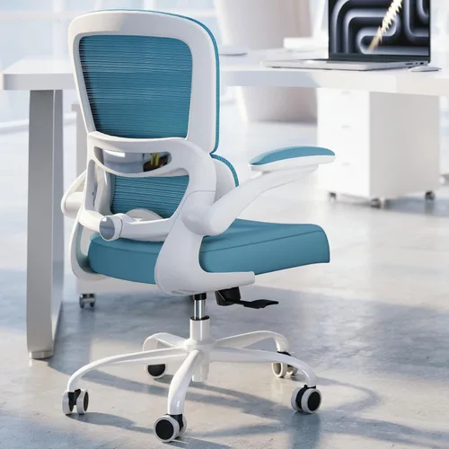 Vista 10 de TRALT Silla de oficina – Silla de escritorio ergonómica con soporte lumbar ajustable, silla de computadora de malla, sillas ejecutivas para oficina