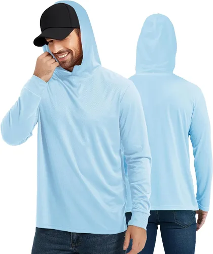 Vista 2 de ProtectX Sudadera ligera de manga larga con protección solar de alta visibilidad, UPF 50+ de secado rápido, camisa SPF UV, ropa activa