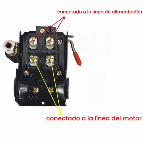 Vista 5 de Presión del interruptor de presión del compresor de aire con regulador