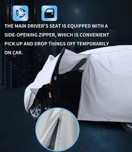 Vista 4 de Funda para automóvil Mercedes Benz, funda de automóvil de 7 capas impermeable para todo tipo de clima, para exteriores, cubierta completa contra