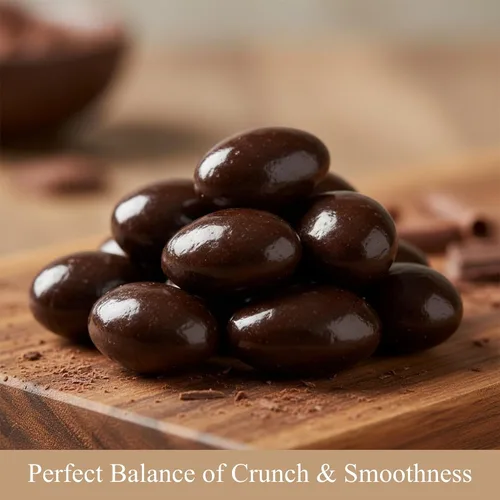 Vista 5 de Andy Anand's - Almendras veganas cubiertas de chocolate negro de 1 libras, y tarjeta de felicitación, para cumpleaños, día de San Valentín, regalos