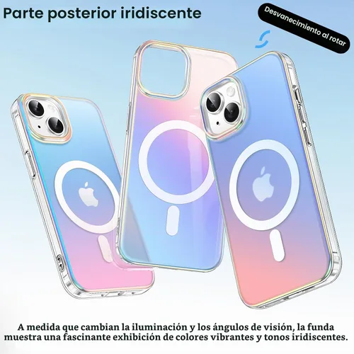 Vista 3 de JETech Funda magnética para iPhone 14, iridiscente