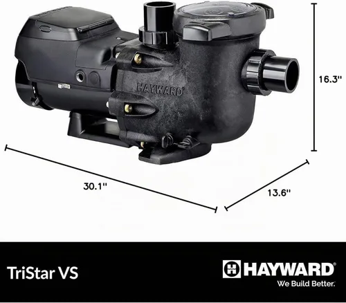 Vista 3 de Hayward Bomba de piscina, 1.85 HP (W3SP3202VSP), color negro
