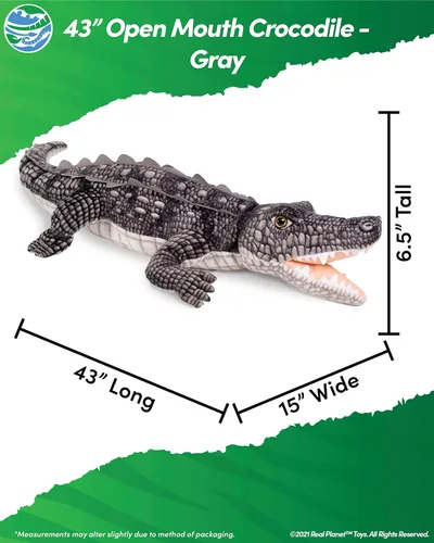 Vista 2 de Real Planet Juguete de peluche de reptil, regalo realista para niños de todas las edades, peluche de reptiles de la selva, regalos de cumpleaños