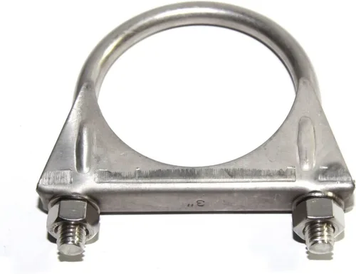 Vista 14 de Heavy Duty 1.5" 1-1/2 Inch Exhaust U Bolt Clamps Stainless Tono plata