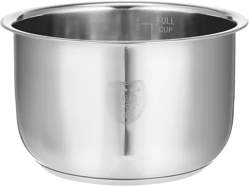 Vista 7 de Angoily - Olla de repuesto para arrocera de acero inoxidable con escala de medición 7.08 x 7.08 x 4.13 en 1 pieza para arrocera para uso en cocina