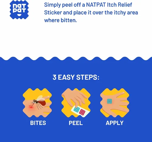 Vista 4 de NATPAT BuzzPatch (48 calcomanías de mosquitos) MagicPatch (32 parches de alivio de Itcah) y SleepyPatch (24 calcomanías para promover el sueño), sin