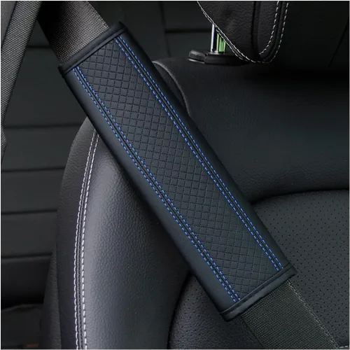 Vista 26 de Osilly 2 piezas de fundas para cinturón de seguridad de coche, protección de hombro de fibra de carbono, cojín suave para cinturón de seguridad