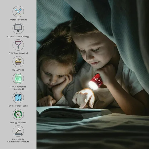 Vista 5 de GoGreen Power GG-113-COBRD 9 - Linterna LED, color rojo