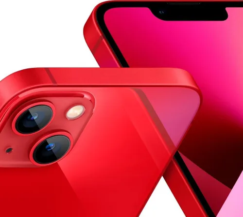 Vista 3 de Apple iPhone 13 Mini, 256 GB, rojo - Desbloqueado (reacondicionado)