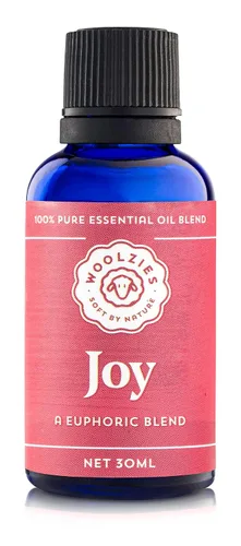 Vista 2 de Woolzies Mezcla de aceites esenciales 100% Pure Joy de 1 onza, prensado en frío, ayuda a ser positivo, feliz, relajado, seguro y mejora el estado