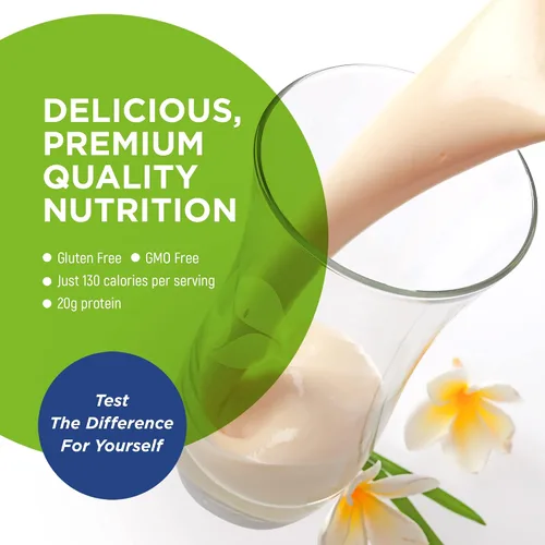 Vista 4 de WellnessPro Batido de reemplazo de comidas Balanced Nutrition para hombre, fórmula específica en polvo para hombres, 15 porciones, sabor vainilla