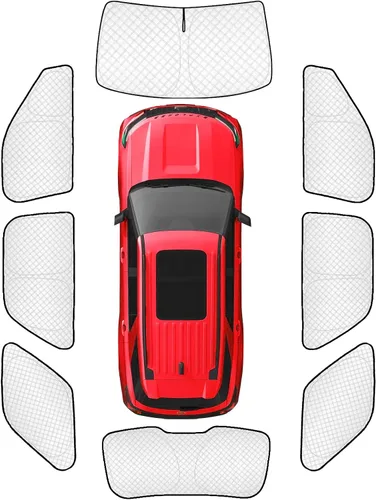 Vista 29 de KMF 6 piezas de parasoles gruesos para Mazda 3 Hatchback (No Sedán) 2014-2018 Accesorios, parasoles completos para parabrisas y ventanas de coche
