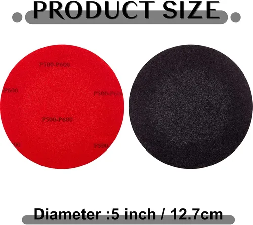 Vista 2 de Maitys Kit de limpieza de bolas de boliche, kit de limpieza de bolas de bolos, 6 piezas (rojo, 500, 1000, grano 2000)
