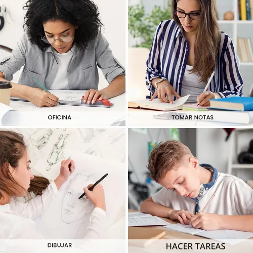 Vista 7 de HOTUT Lápiz infinito, 10 lápices sin tinta Forever con 10 puntas reemplazables y borradores adicionales, lápices sin afilar para estudiantes para 10