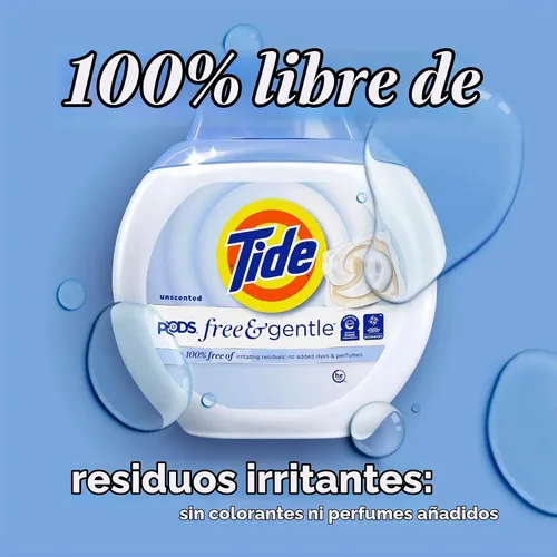 Vista 7 de Tide PODS - Cápsulas de jabón de detergente libre y suave, 76