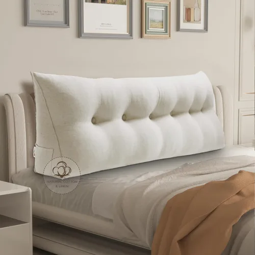 Vista 41 de WOWMAX - Almohada grande triangular con respaldo para cabecera, almohada de posicionamiento para lectura en forma de cuña, con funda extraíble