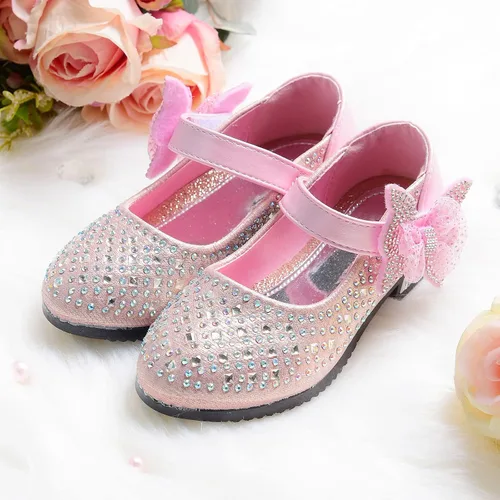 Vista 5 de Zapatos de vestir para niñas, tacón bajo, boda, fiesta, Mary Janes