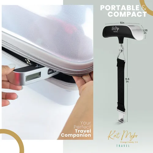 Vista 4 de Kat Myhr Báscula digital de equipaje Báscula digital de viaje Báscula de equipaje portátil Báscula de equipaje de viaje Báscula