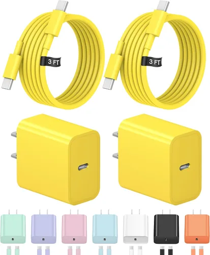 Vista 27 de Cargador de carga rápida USB C de 3 pies para iPhone 17, 16, 15, carga rápida, paquete de 2 unidades para iPhone 17/17 Plus/17 Pro/17 Pro Max/iPhone