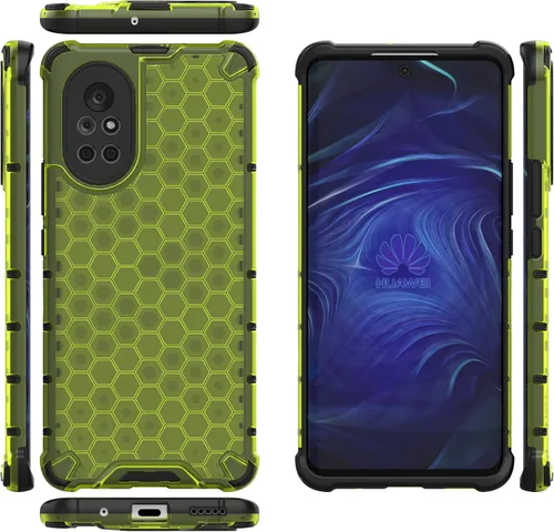 Vista 111 de Pzwoxukhov Funda compatible con Huawei Nova 3i, compatible con Huawei P Smart+ 2018 Honeycomb Anti-Drop Shock-Absorbing Case Negro