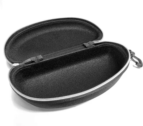 Vista 3 de Paquete de 3 fundas con cremallera para lentes y gafas de sol con mosquetón de plástico